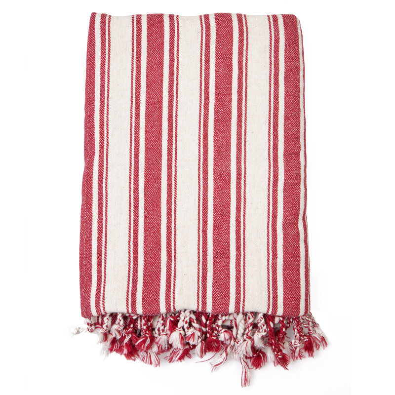 Serviette de plage naturelle Casitas, Rouge