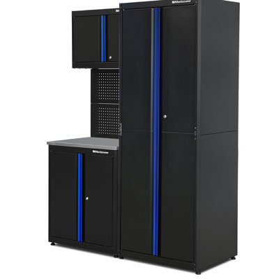 3 Piece Steel Garage Organization Cabinet
