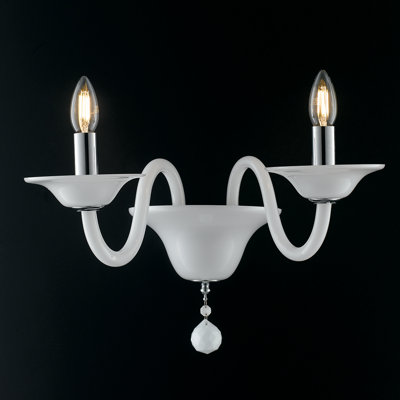 Ferrante Glass Candle Wall Light