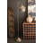 ANTIQUE BRASS TULIP FLOOR LAMP