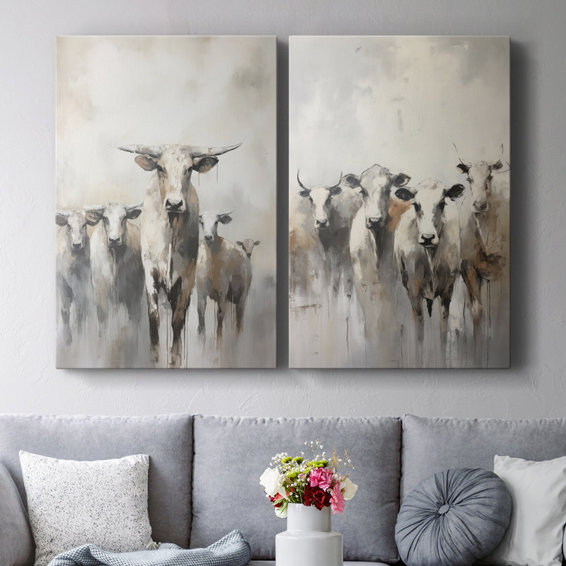 ANIMALS Series CCLxxv - Toile tendue avec châssis de qualité supérieure - Prêt à être accroché