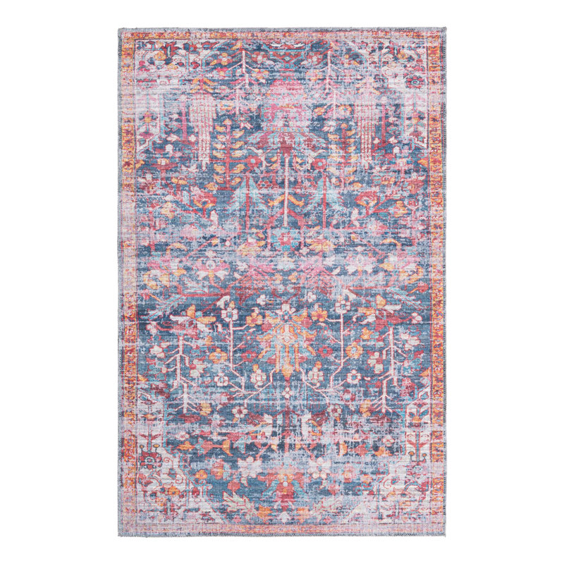 Hafner Floral Indoor Rug, Rectangle 4'1" x 6'1"