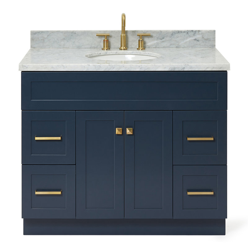 Ensemble de meuble-lavabo simple 43 po Abell, Bleu minuit