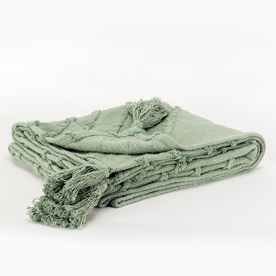  Jeté 100% coton tissé et texturé