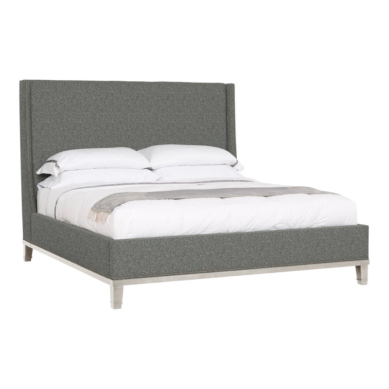 Michael Weiss Cleo Queen Upholstered Bed, Yes, Ian Pewter, Casa Blanca