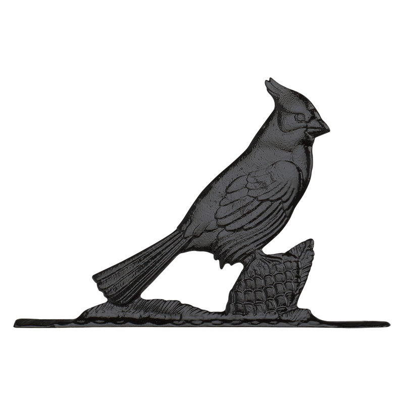 Large Bell w/ Cardinal, Black