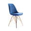 Chaise d'appoint rembourrée en velours Lougenia-1723725723