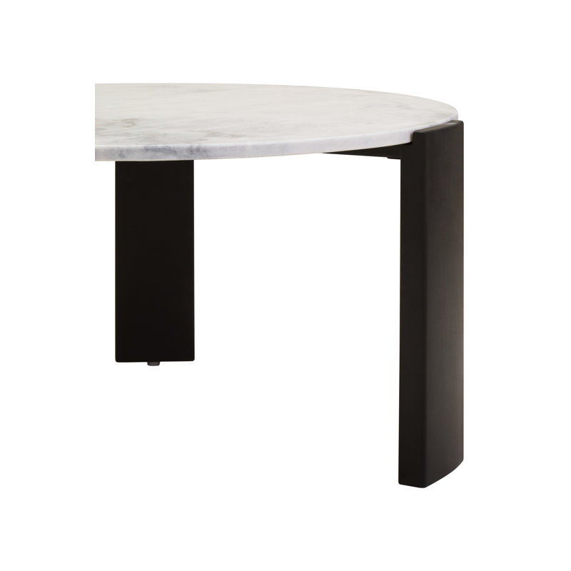 Cephus Three Leg Coffee Table, Black, 38cm H x 60cm L x 60cm W