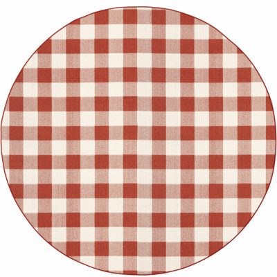 Wright Plaid Indoor / Outdoor Area Rug
