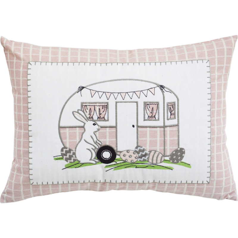 Housse de coussin rectangulaire en polyester 