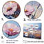 Cornflowers Rainbow Of Colours Expression I - Ensemble d'art mural fleurs de bleuet-107752278-107752283