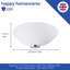 Maryjane Traditional Flush Wall Uplighter with Opal Swirl Glass Diffuser-2092806771