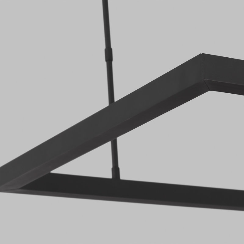 Stagger 1 - Light LED Chandelier, Nightshade Black