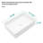 19.63"X13.69" White Ceramic Rectangular Vessel Bathroom Sink