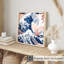 Plage et bord de mer japonais Kanagawa Wave VI, reproduction d'art non encadrée-244251662
