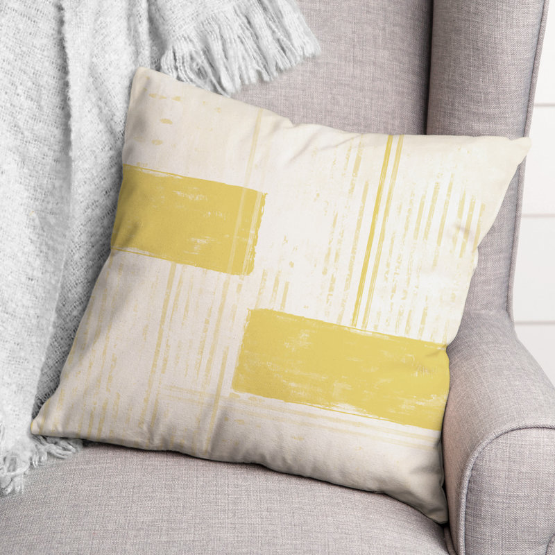  Coussin décoratif intérieur / extérieur, Jaune