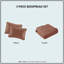 Ensemble de courtepointe réversible 3 pièces Clay-108977429-108977431
