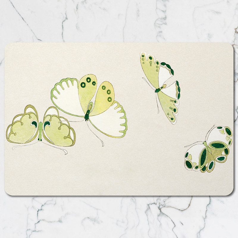 Pink Lily Floral Placemat And Coaster Set With White Lilies