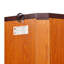 Armoire de rangement autoportante de 70,86 po (180 cm) de hauteur, armoire à vin 5 niveaux avec portes en verre trempé, dossier en miroir, tablettes réglables pour la cuisine du salon, vitrine moderne en bois