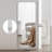 60X15inch Full Body Mirror For Living Room Bedroom Cloakroom Wall-Mounted Round-Angle Dressing Mirror  Aviation Grade Aluminum