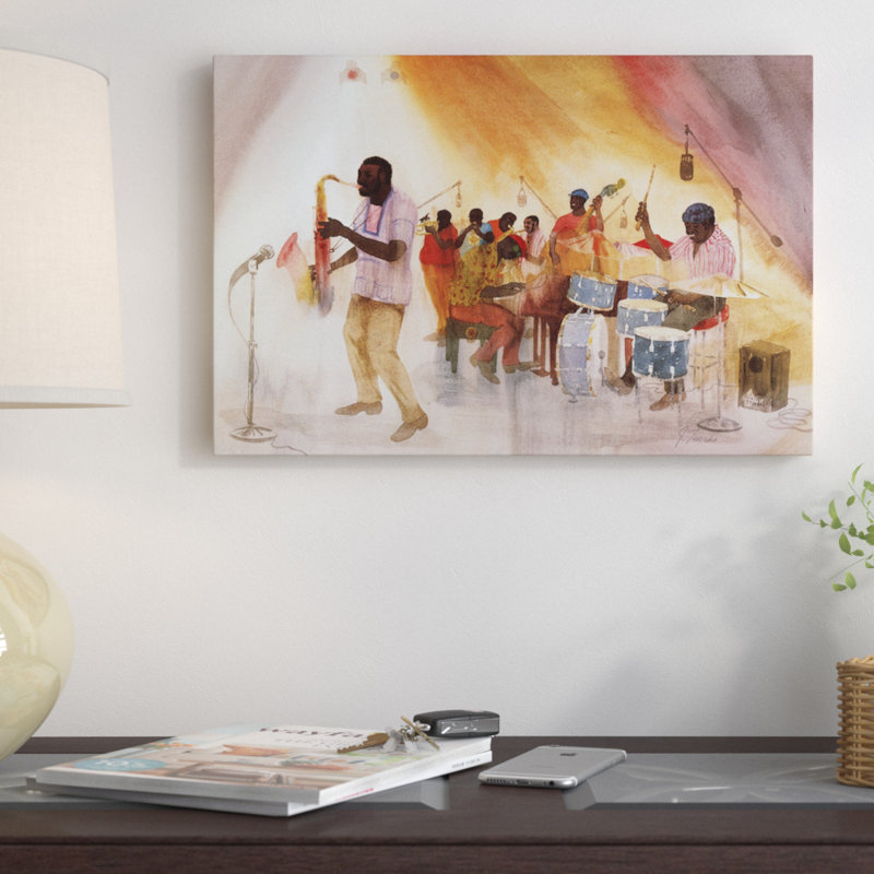 «Take the A train», reproduction sur toile, H 12 po x l 18 po x P 1,5 po, Toile tendue, Pas de tapis