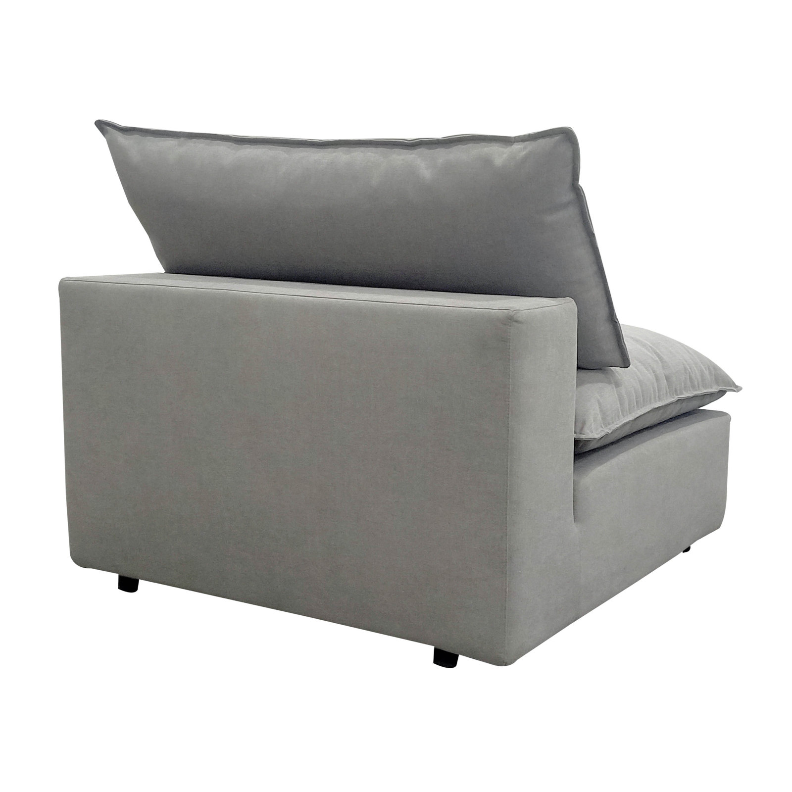 Ellaria Armless Chair, Light Gray