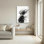 Abstract Woman With Flowing Smoke Canvas Wrapped Wall Art Oil Painting Print Set Of 1