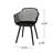 Outdoor Poppy Chair Seating: Weather-, Stable, Polypropylene, 23.73 In.d X 21.04 In.w 32.18 In.h, Modern Chairs: 23.2 21 32 Vibe-1460472512