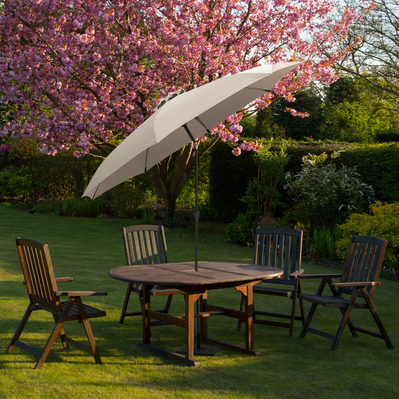 Parasol de marché 120 po Frison, Taupe, H 97 po x l 117 po x P 117 po