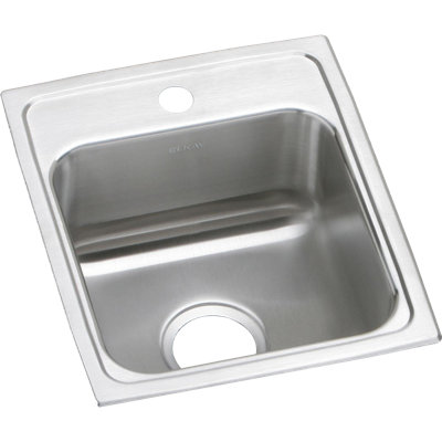 Évier de cuisine à montage sur plan L 17 po x l 17,5 po Lustertone