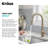 KRAUS Oletto Touchless Sensor Pull-Down Single Handle Kitchen Faucet-90791047