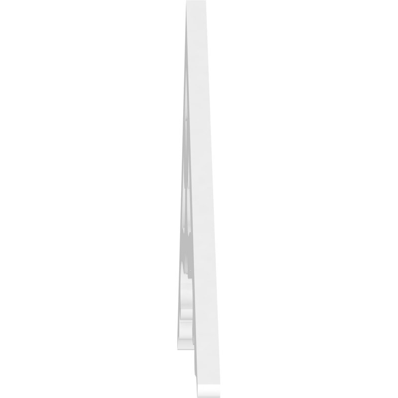 Pignon en PVC de qualité architecturale Brontes, H 18 po x l 48 po x P 1 po, 9 / 12