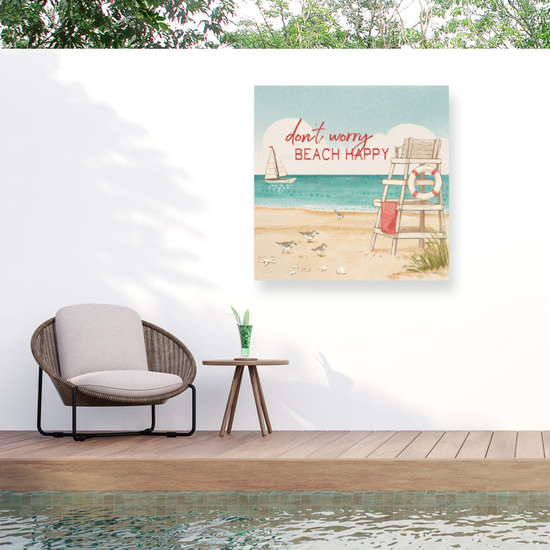 Janelle Penner, toile d'extérieur «Beach Time III», H 24 po x l 24 po x P 1,5 po