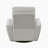 Shandal 38.5" Modern & Contemporary Swivel Glider Chair with Top Grain Leather, 360-Degree Swivel, Foam over Pocket Coils