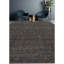 Cotton Abstract Area Rug in Dark Gray
