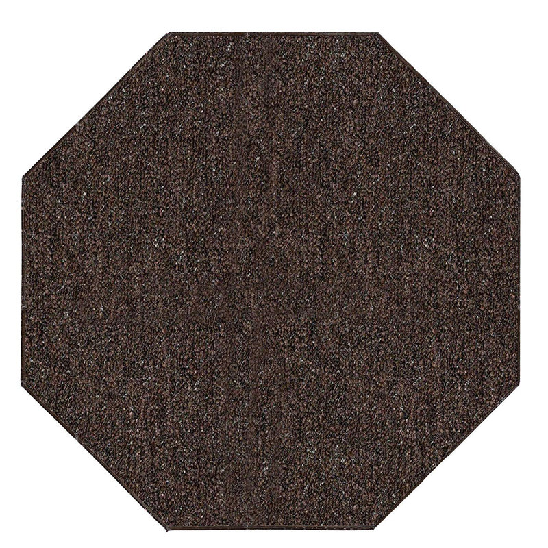 Amoritta Furnish my Place Modern Indoor/Outdoor Commercial Solid Color Rug - Pet and Kids Friendly Rug, Stain Resistant, Floor Carpet for Living Room & Hallway, Wedding - Chocolate