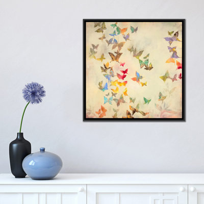 «All Aflutter» par Liz Jardine, reproduction sur toile tendue sur châssis