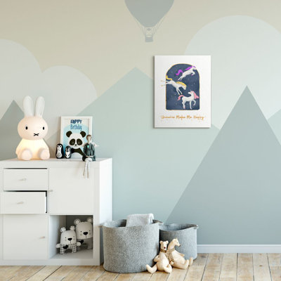 Ballindam Unicorns Make Me Happy Gold Design