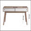 Table d'entrée avec 2 portes coulissantes blanches, console avec espace de rangement et pieds en bois, table de canapé derrière le canapé pour le couloir, salon, couleur naturelle-118038429