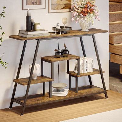 47.28'' Console Table with Charging Station