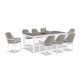 Interlude 126'' Rectangular 8 - Person Outdoor Dining Set