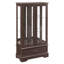 Armoire avec tablettes réglables, poignée en métal rétro, intérieur illuminé, décoration en cerisier spacieux-121303982
