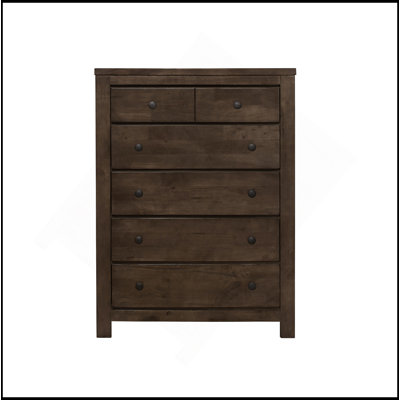 Brown 5-Drawer Chest