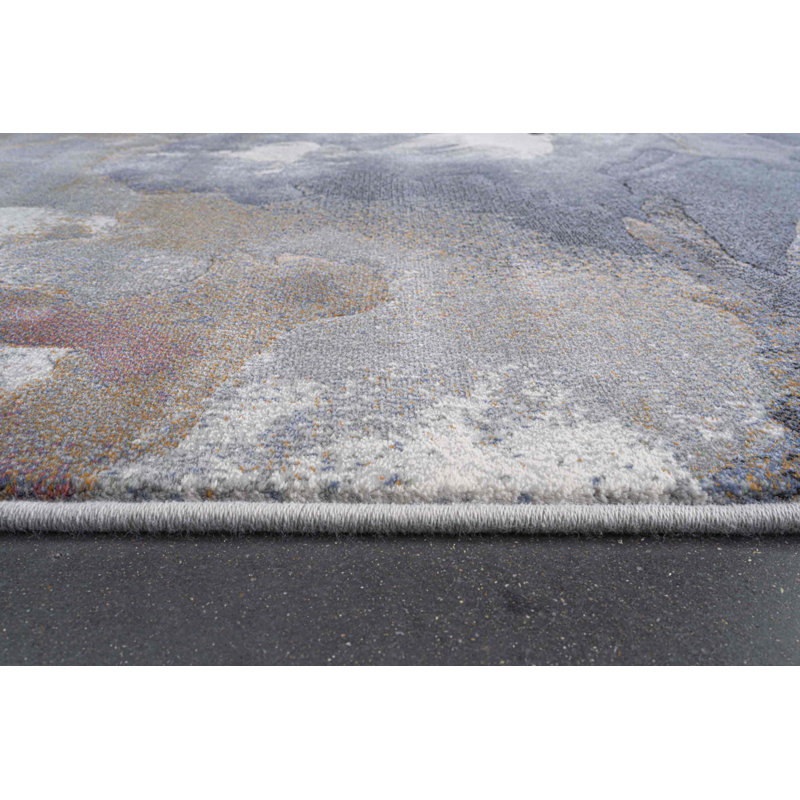 Galleria stylised absract flower rug, Rectangle 240cm x 330cm