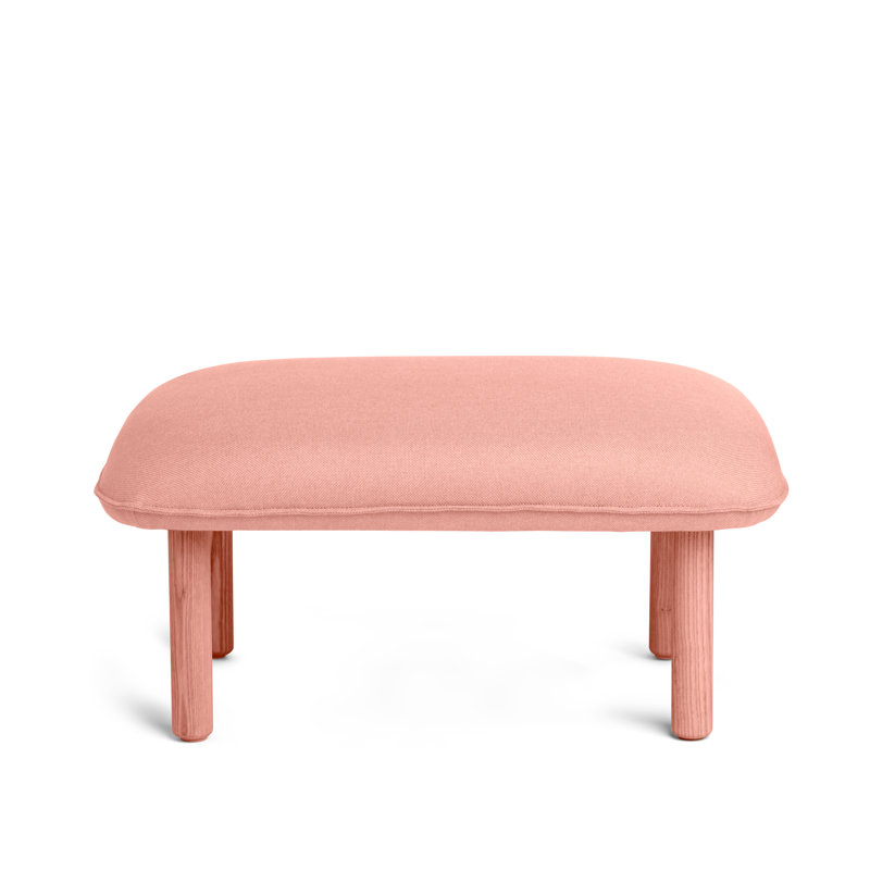 Repose-pieds Brick Qt, 100 % polyester ROSÉ, Rosé