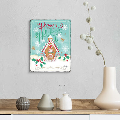 «Gingerbread House» par LoriLynn Simms - peinture sur toile tendue