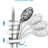 5 Inch Rain Shower & 7-Spray Handheld With 26" Slide, Easy Installation, Angle-Adjustable, Nozzles, Stable 1.8Gpm Flow, Manual Control Bathroom : Showerhead And Adjustable, Dual Flow 1.8Gpm, No Wall-126502584