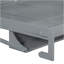 Grand lit escamotable avec bureau à levage hydraulique, gris