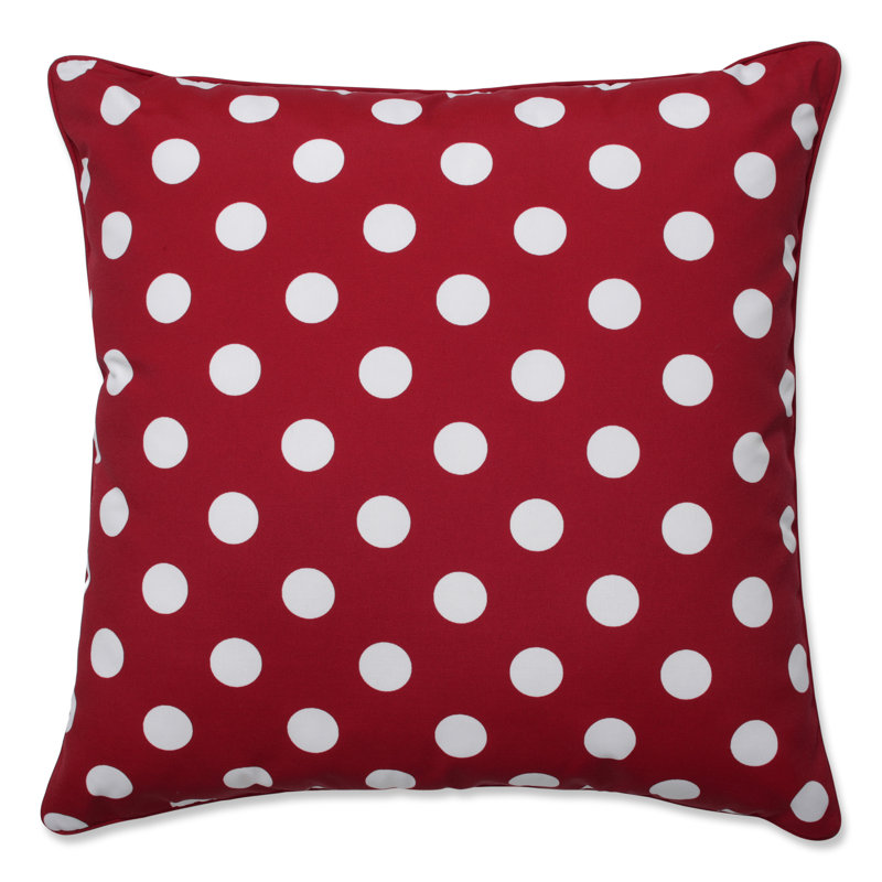 Polka Dots Outdoor Throw Pillow