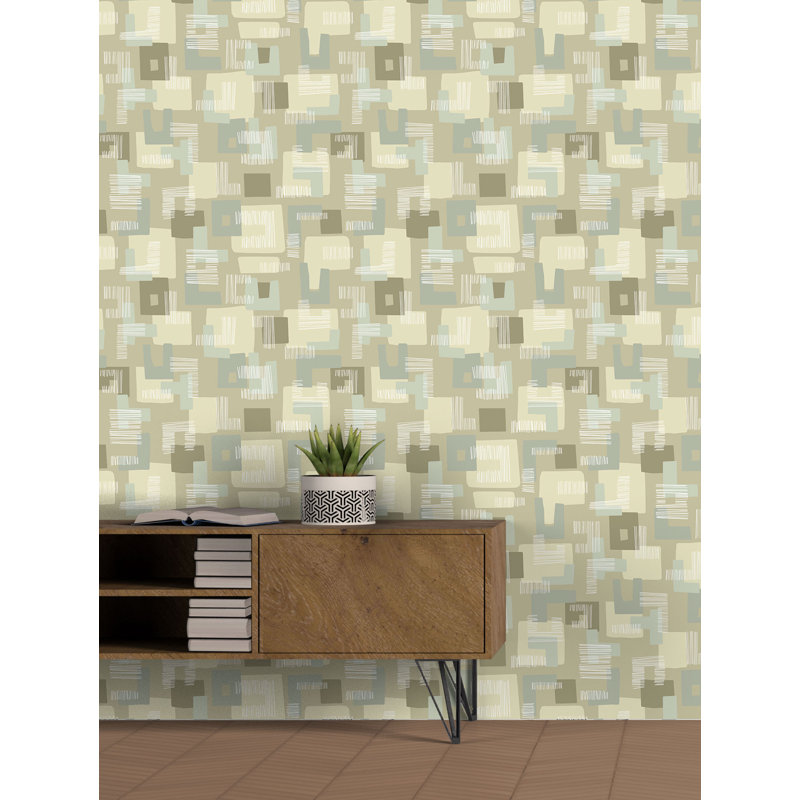 Mad Men About You 33' L x 20.5" W Wallpaper Roll, Green